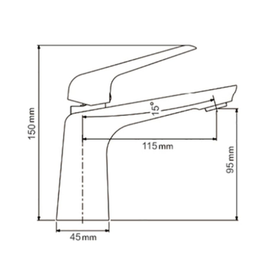 Смеситель для умывальника G1080 белый/золото — купить в Петровиче в ...
