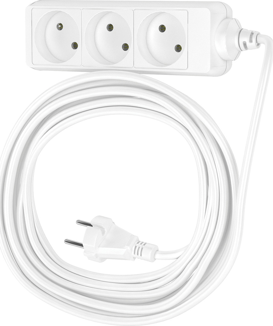 Удлинитель бытовой Фотон 10-103 10 м 10 А 220 В 2,5 кВт 3 розетки ПВС ...