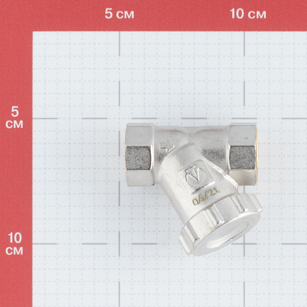 Фильтр косой Valtec с заглушкой 1/2 ВР(г) х 1/2 ВР(г) (VT.193.N.04) Вид№4