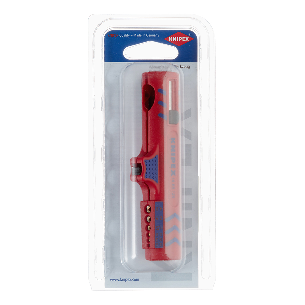 фото Стриппер сечение 8- 13 кв.мм knipex ручной (kn-1685125sb) для снятия изоляции с круглого кабеля