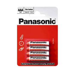 Батарейка Panasonic Zinc Carbon AAA мизинчиковая R03 1,5 В (4 шт.)