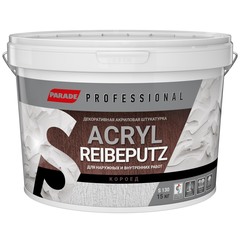 Штукатурка декоративная Parade Professional Acryl Reibeputz S130 короед 2 мм 15 кг