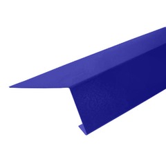 Планка карнизная для металлочерепицы 100х69 мм 2 м синяя RAL 5005