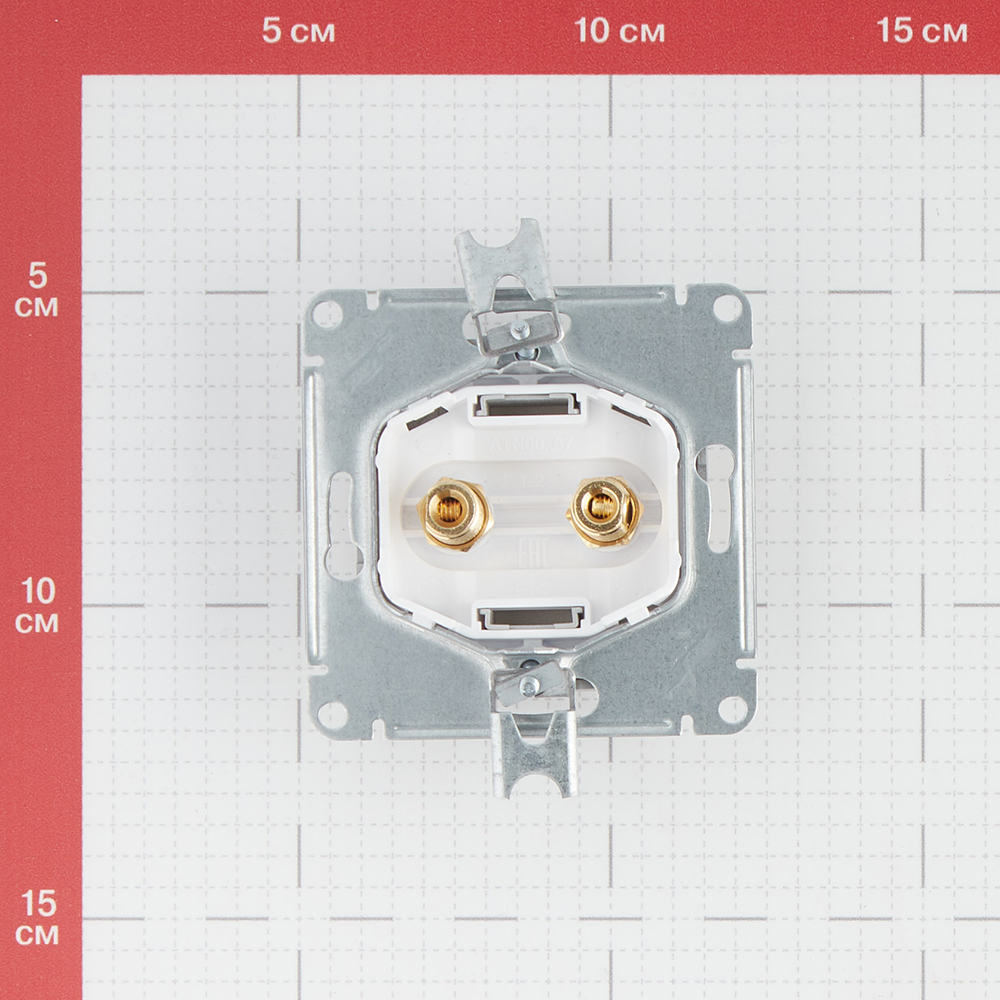 фото Розетка аудио schneider electric atlas design atn000387 скрытая установка алюминий два модуля аудио