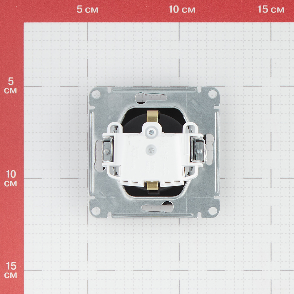 фото Розетка schneider electric atlas design atn001043 скрытая установка карбон с заземлением