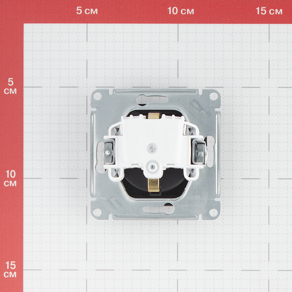 фото Розетка schneider electric atlas design atn441046 скрытая установка карбон с заземлением ip44 со шторками с крышкой