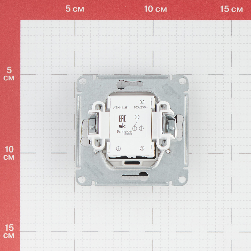 фото Переключатель schneider electric atlas design atn441061 одноклавишный на 2 направления скрытая установка карбон ip44