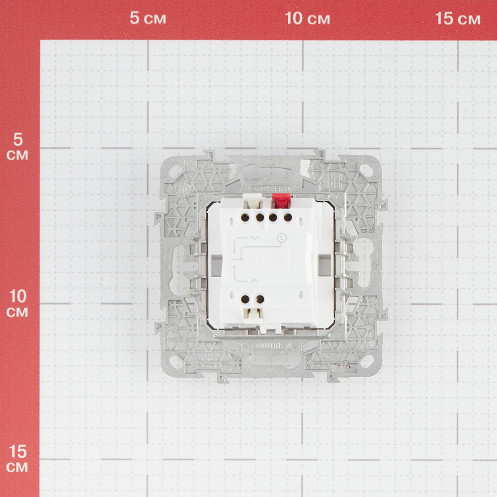 фото Кнопка управления жалюзи двухклавишная schneider electric unica new nu520818 скрытая установка белый