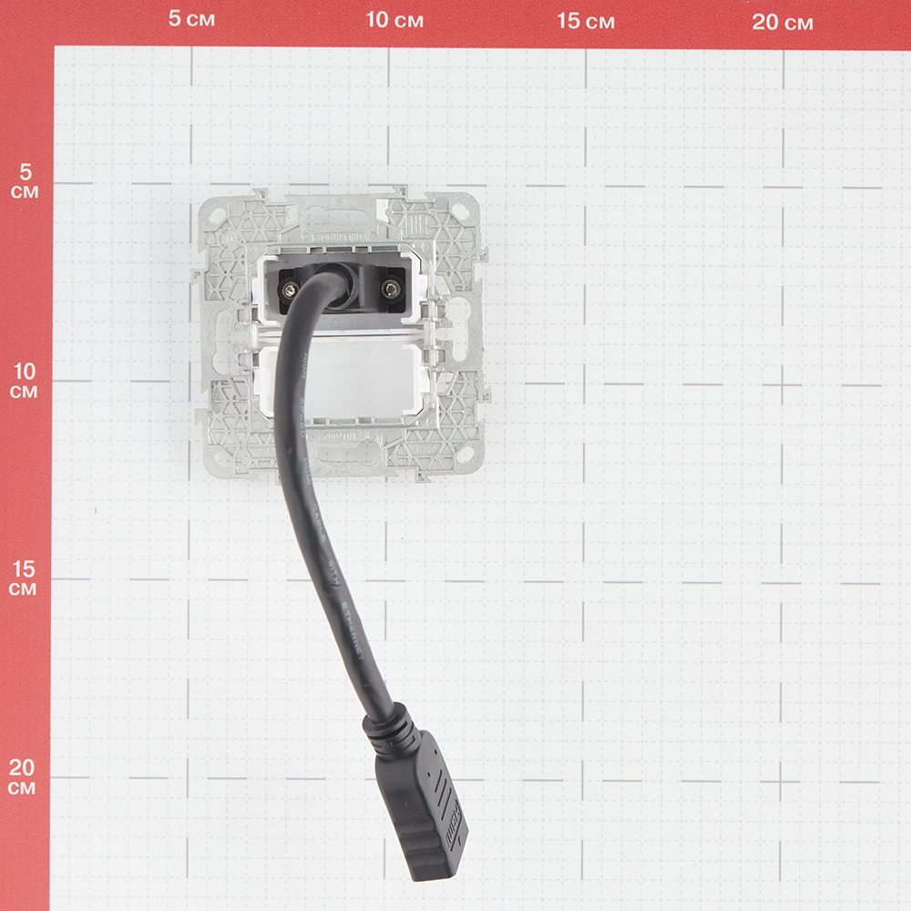 фото Розетка hdmi schneider electric unica new nu543018 скрытая установка белая один модуль hdmi