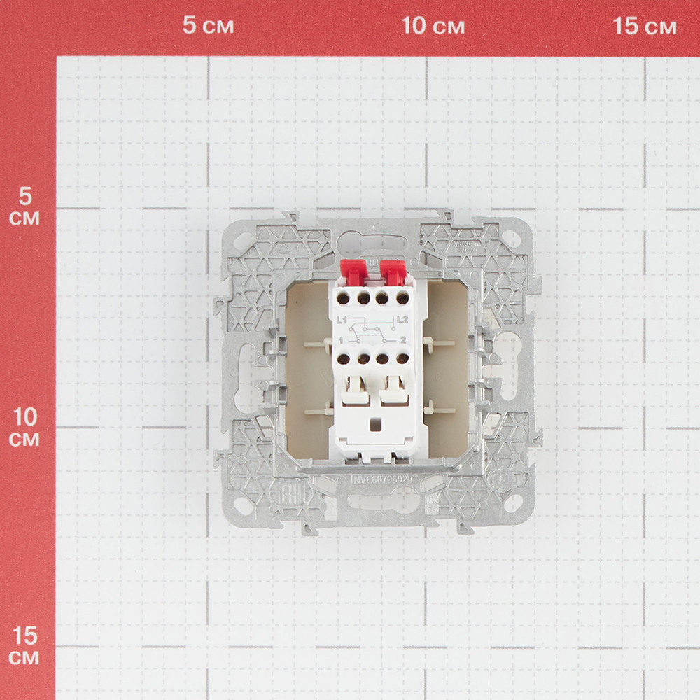 фото Переключатель schneider electric unica new nu520544 одноклавишный перекрестный скрытая установка бежевый