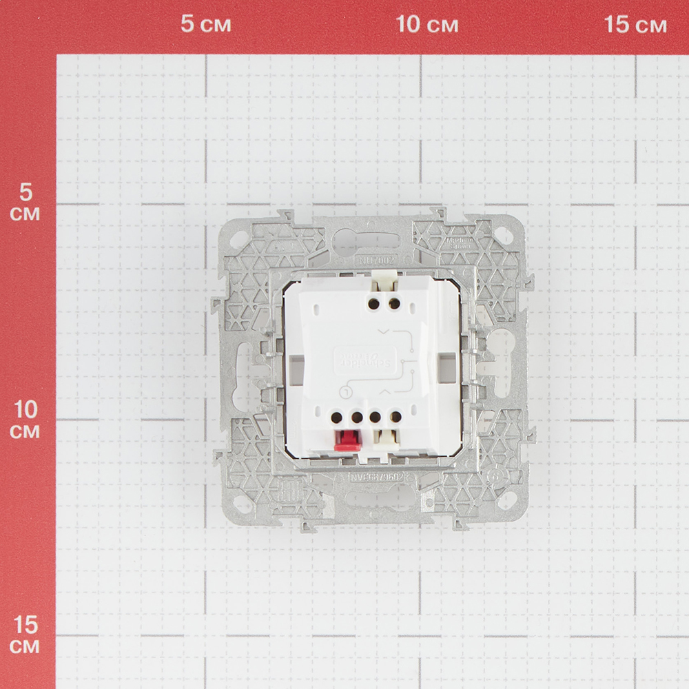 фото Кнопка управления жалюзи двухклавишная schneider electric unica new nu520844 скрытая установка бежевый