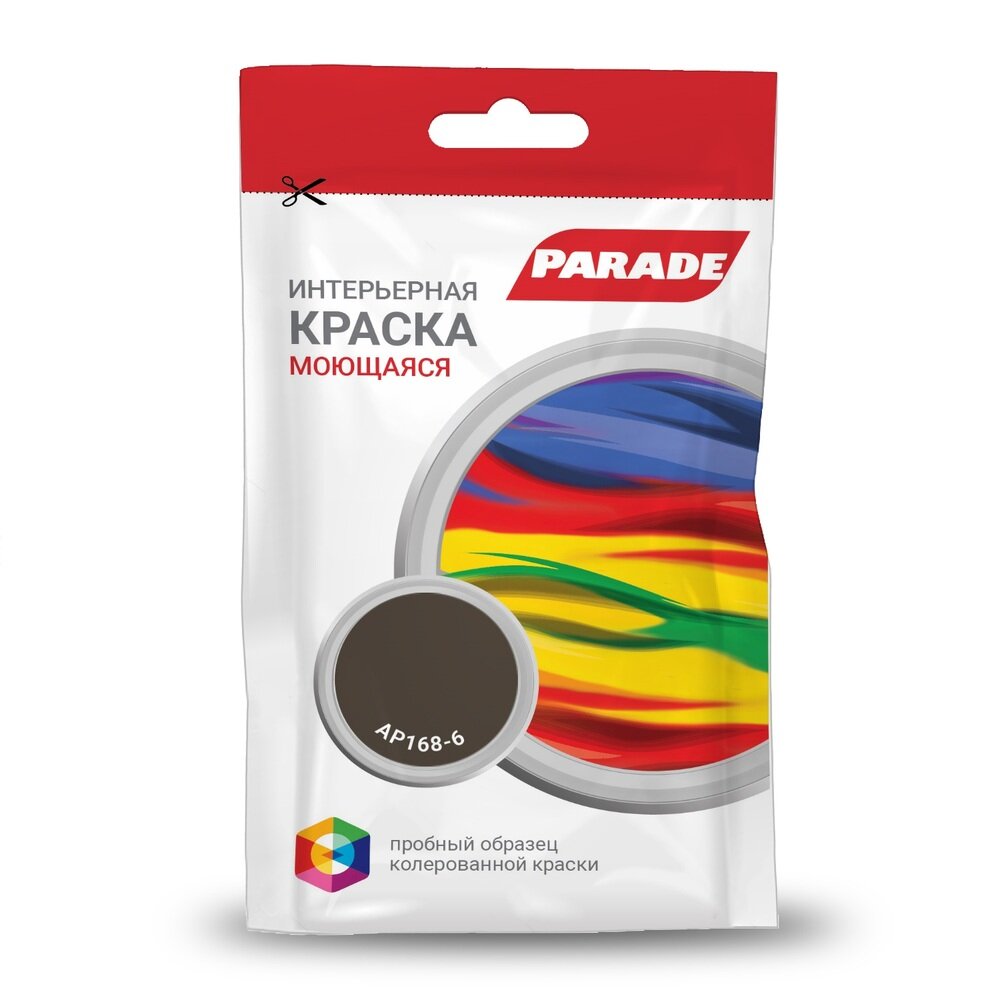 0005963 Краска латексная PARADE PRO'LATEX Е7 база С мат. AP 168-6, Саше ...