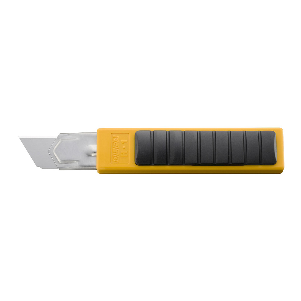 фото Нож строительный olfa 25 мм с ломающимся лезвием двухкомпонентный корпус с резиновыми накладками