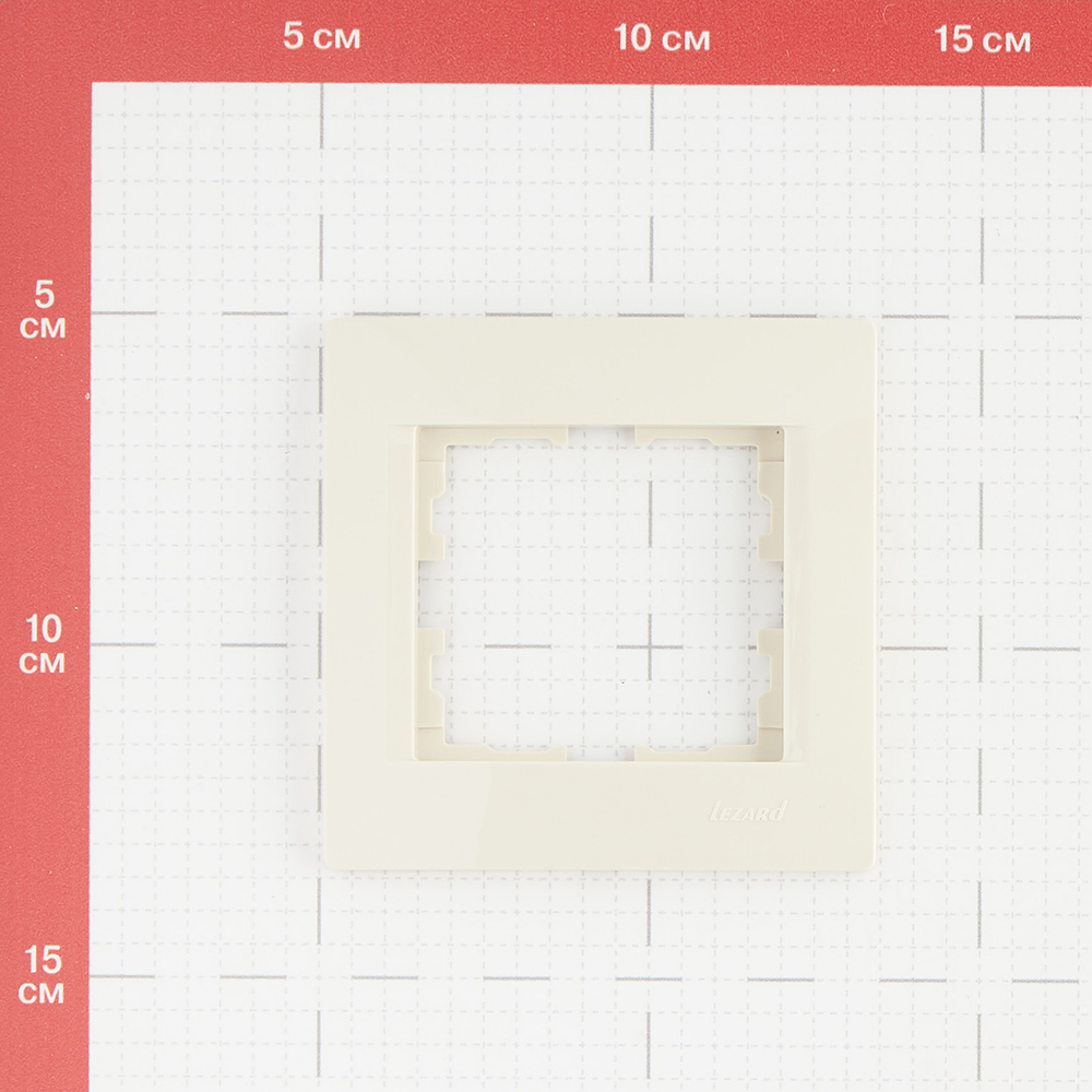 фото Рамка lezard karina 707-0300-146 одноместная горизонтальная крем