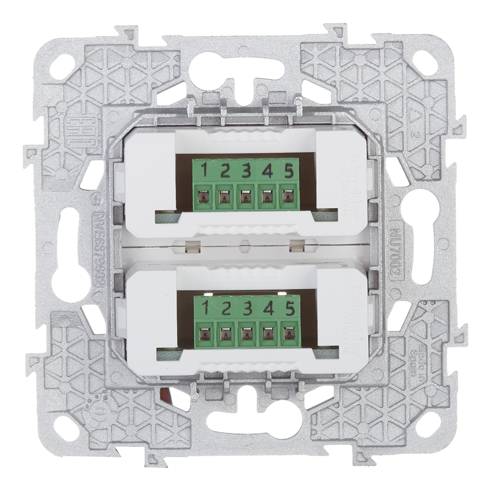 фото Розетка usb schneider electric unica new nu542744 скрытая установка бежевая два информационных модуля