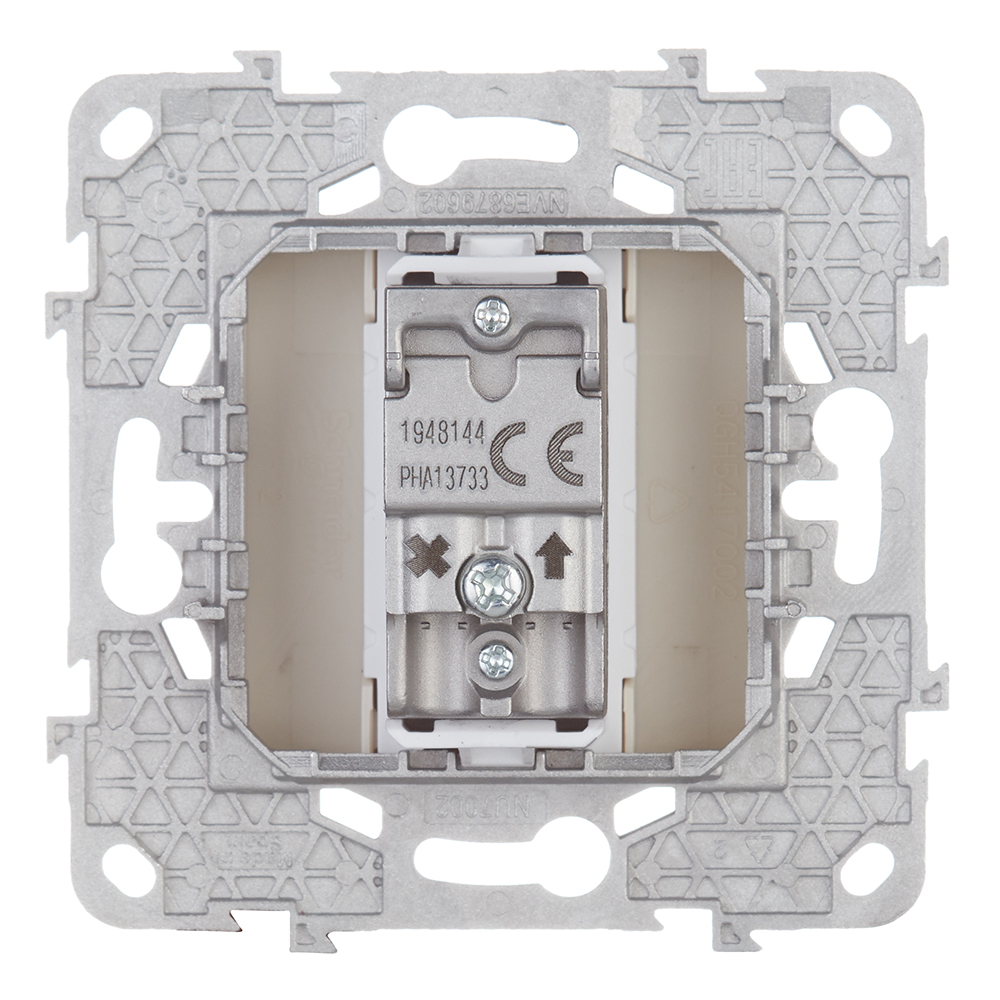 фото Розетка телевизионная schneider electric unica new nu546244 одиночная tv скрытая установка бежевая