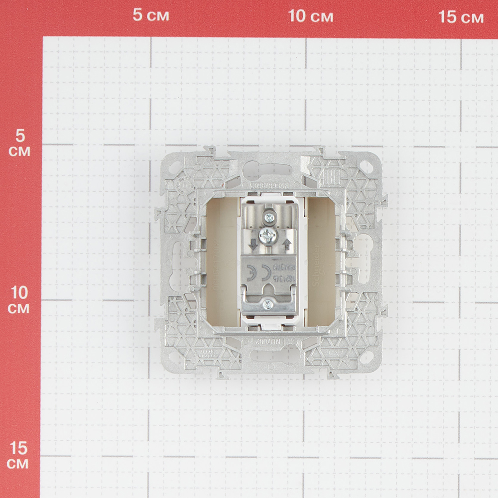 фото Розетка телевизионная schneider electric unica new nu546344 проходная tv скрытая установка бежевая
