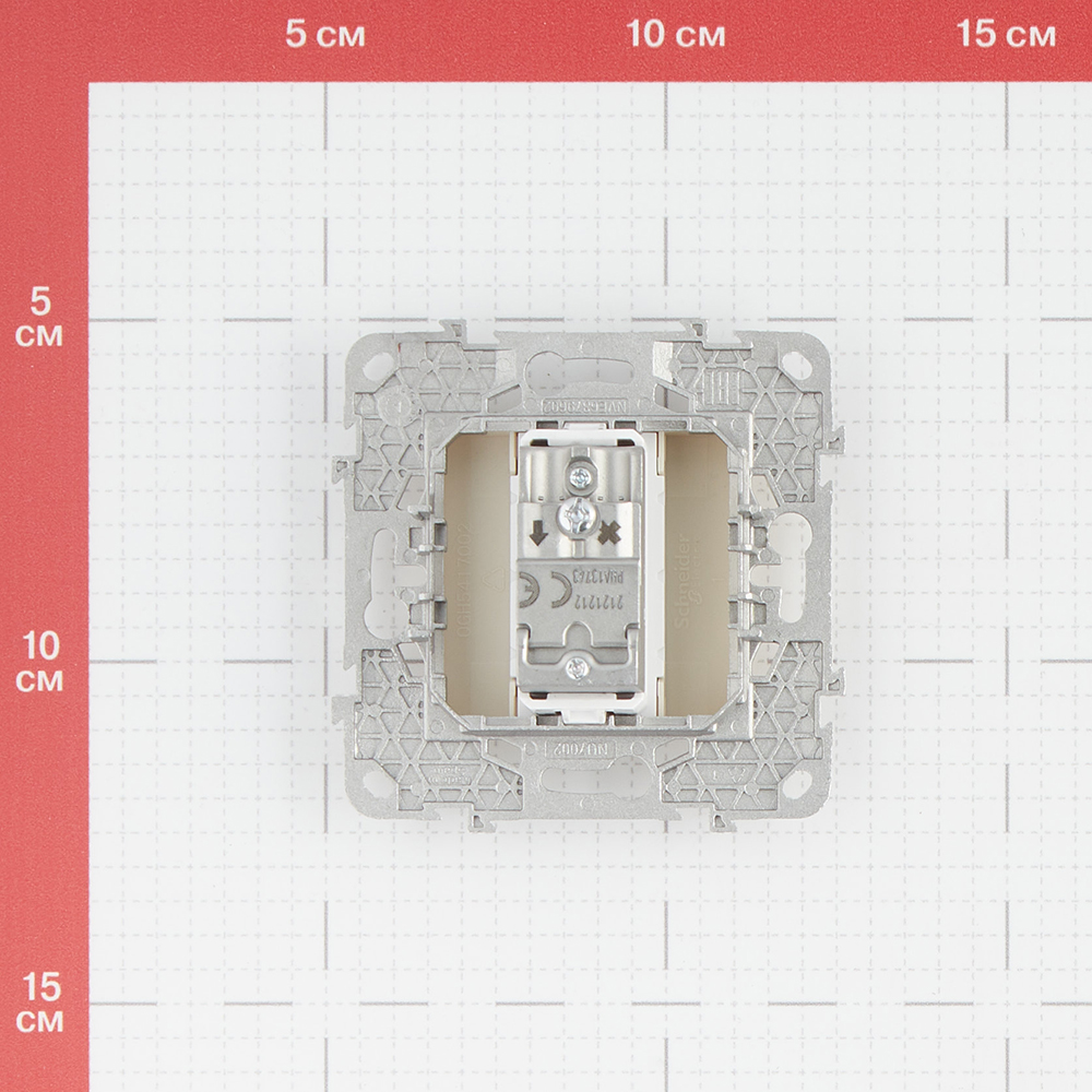 фото Розетка телевизионная schneider electric unica new nu546444 оконечная tv скрытая установка бежевая