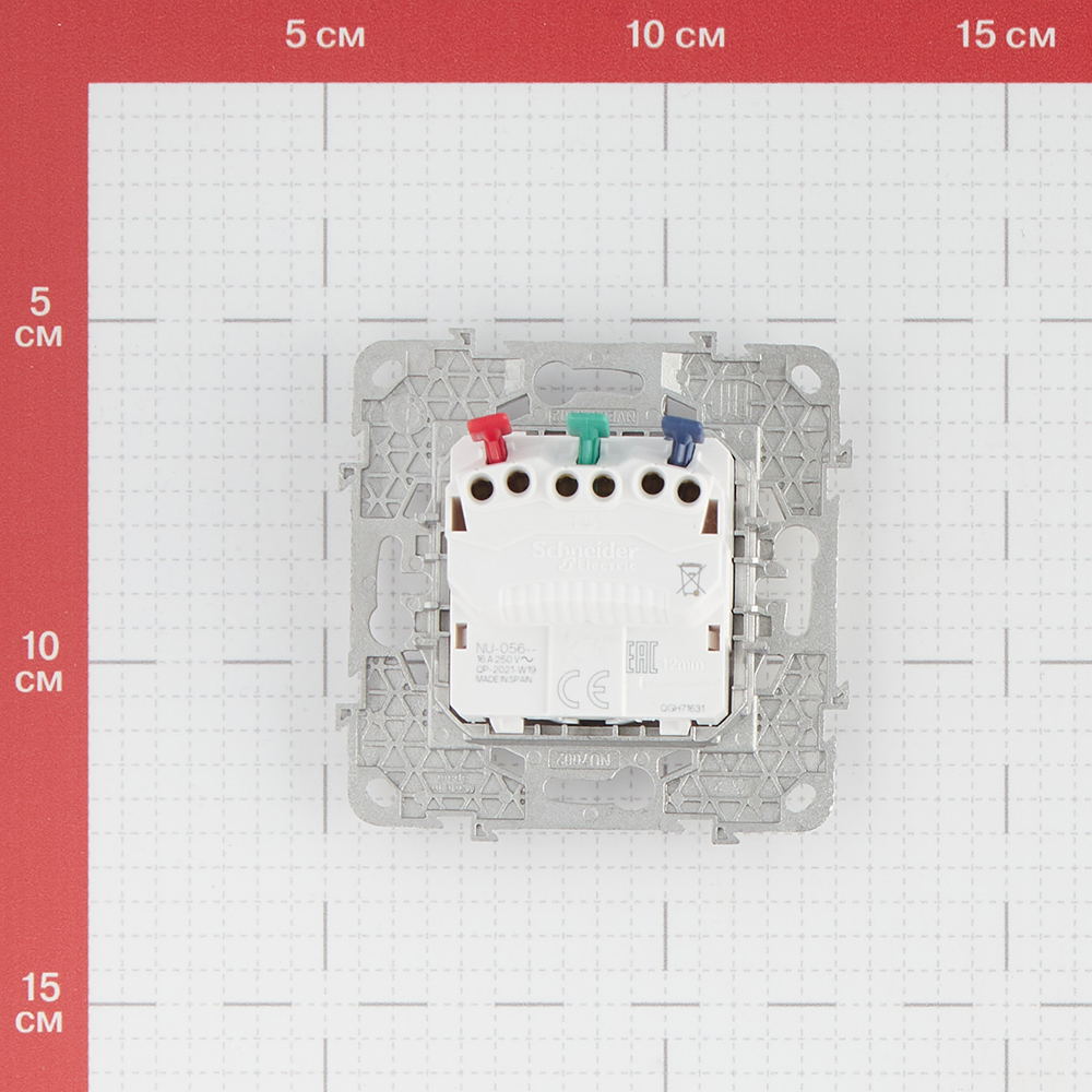 фото Розетка schneider electric unica new nu505630 скрытая установка алюминий с заземлением с быстрозажимными клеммами