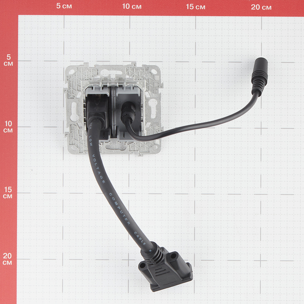 фото Розетка vga schneider electric unica new nu593230 скрытая установка алюминий модули hd15 и mini jack