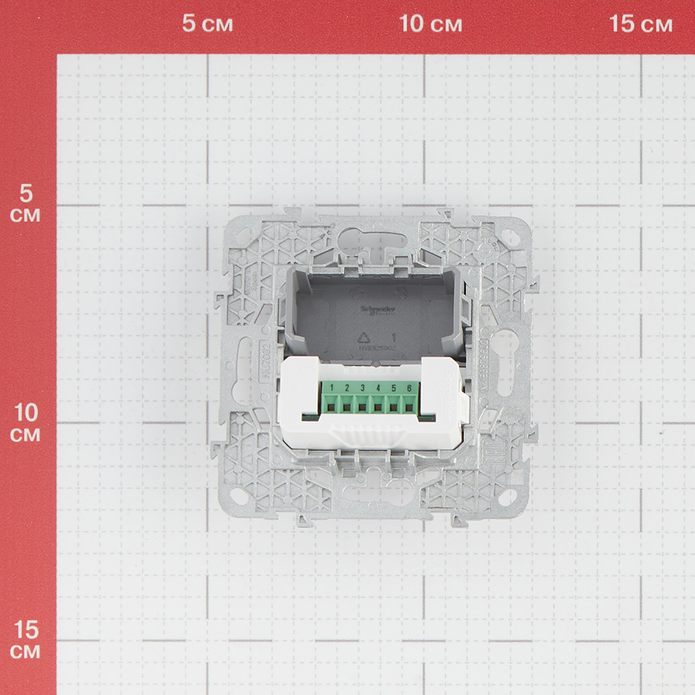 фото Розетка аудио schneider electric unica new nu543130 скрытая установка алюминий 3 выхода rca