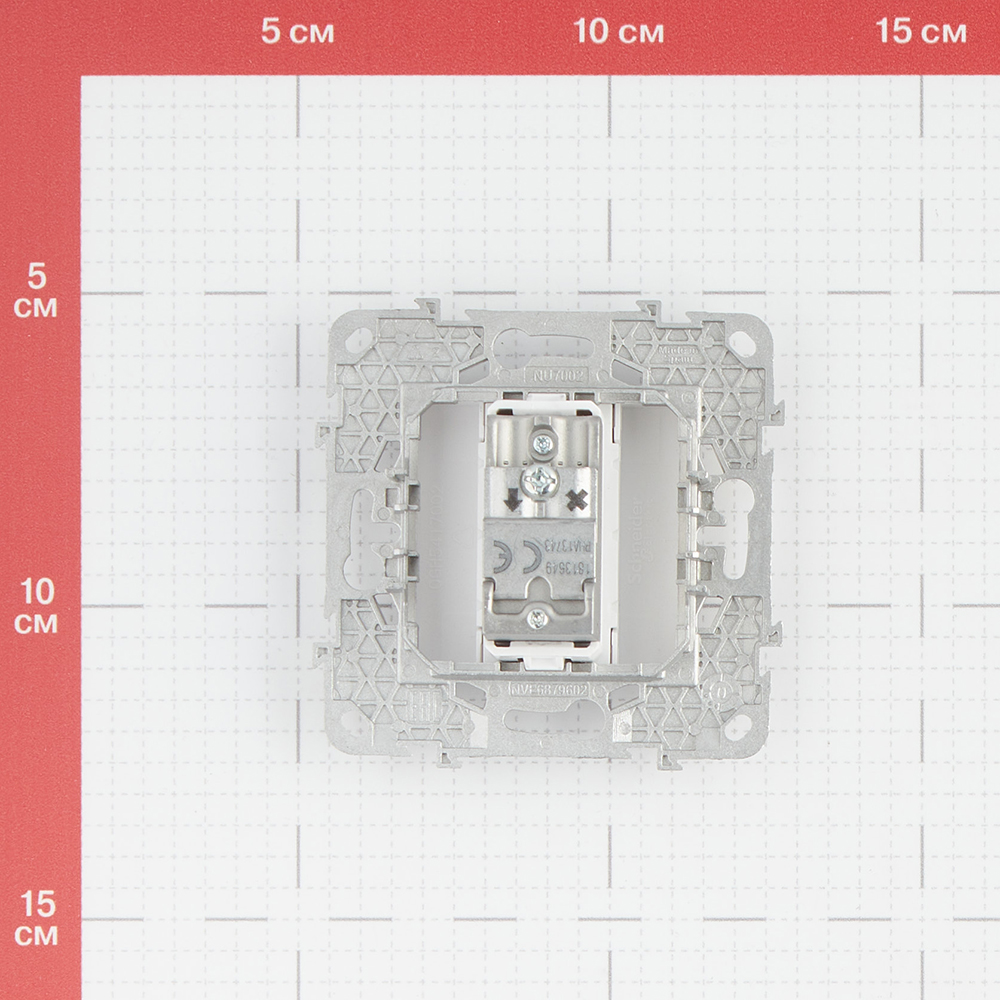 фото Розетка телевизионная schneider electric unica new nu546430 оконечная tv скрытая установка алюминий сигнал до 4,0 дб