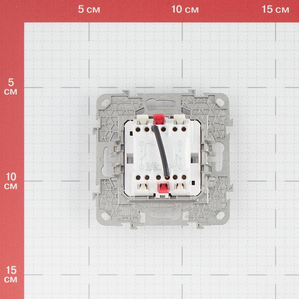 фото Переключатель schneider electric unica new nu521354 двухклавишный на 2 направления скрытая установка антрацит