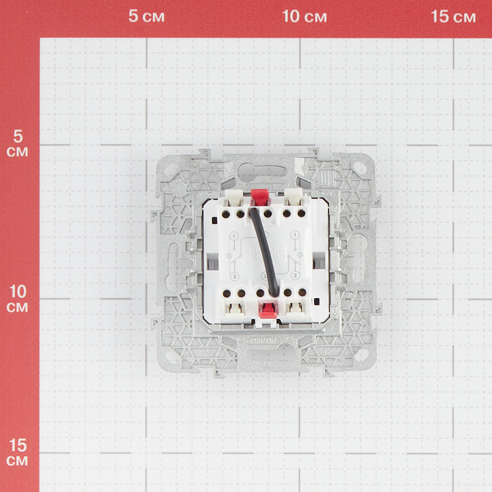 фото Переключатель schneider electric unica new nu521354n двухклавишный на 2 направления скрытая установка антрацит с подсветкой