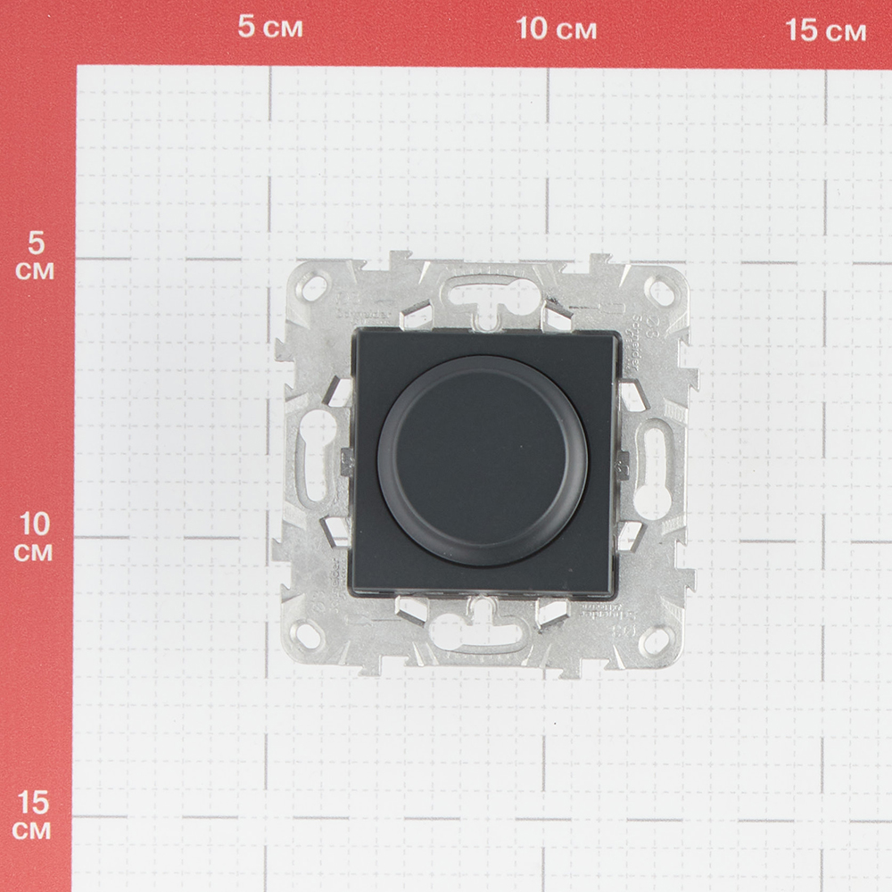 фото Диммер schneider electric unica new nu551454 скрытая установка антрацит 5-200 вт поворотно-нажимной