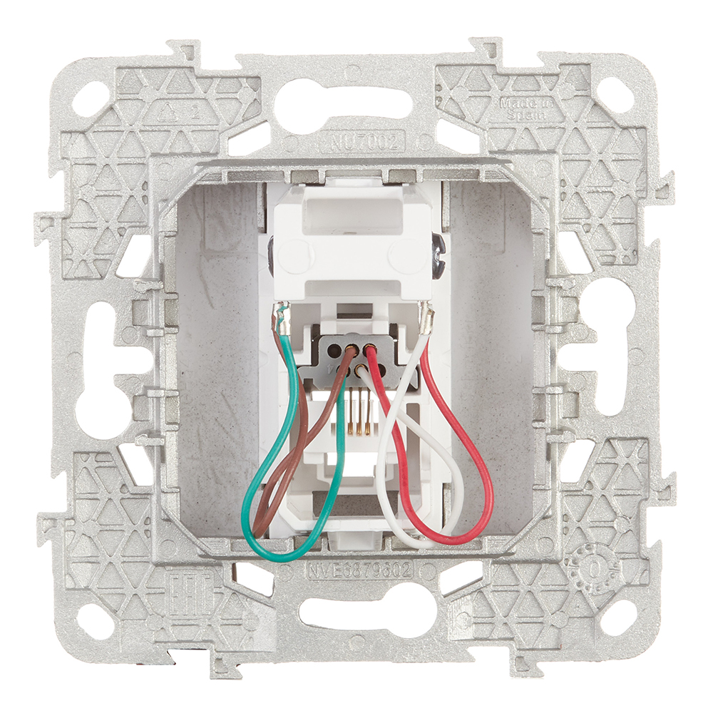 фото Розетка телефонная schneider electric unica new nu549254 скрытая установка антрацит один модуль rj11