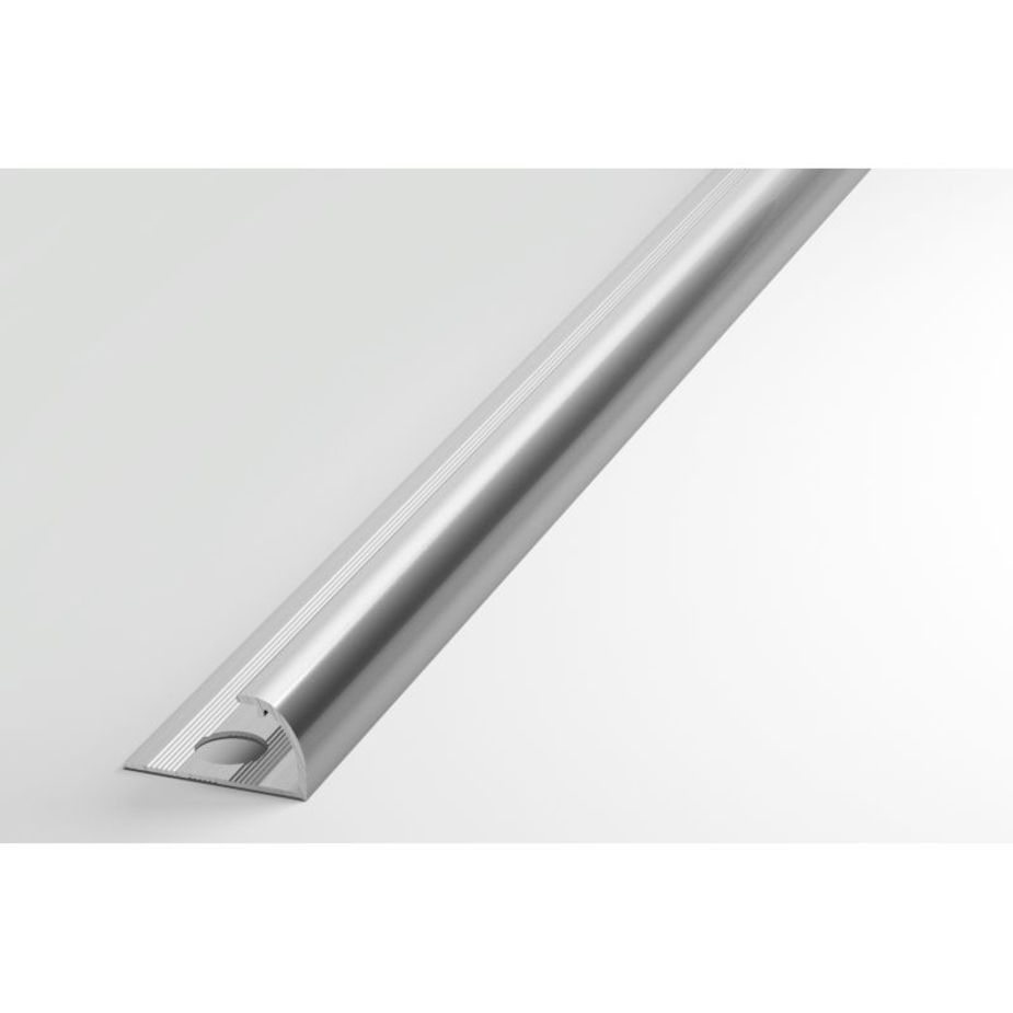 Профиль внутренний для кафельной плитки алюминиевый 10х2700 мм серебро .