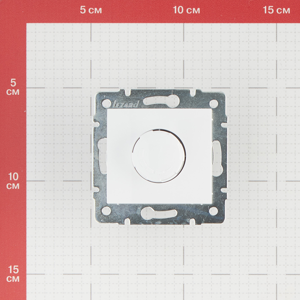 фото Диммер lezard karina 707-0288-115 скрытая установка белый 800 вт поворотный