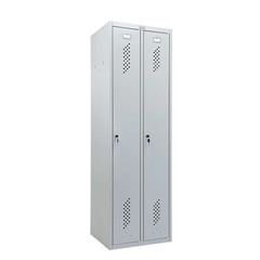 Шкаф металлический для раздевалок Практик LS-21-60 1860x600x500 мм 2 секции 2 полки