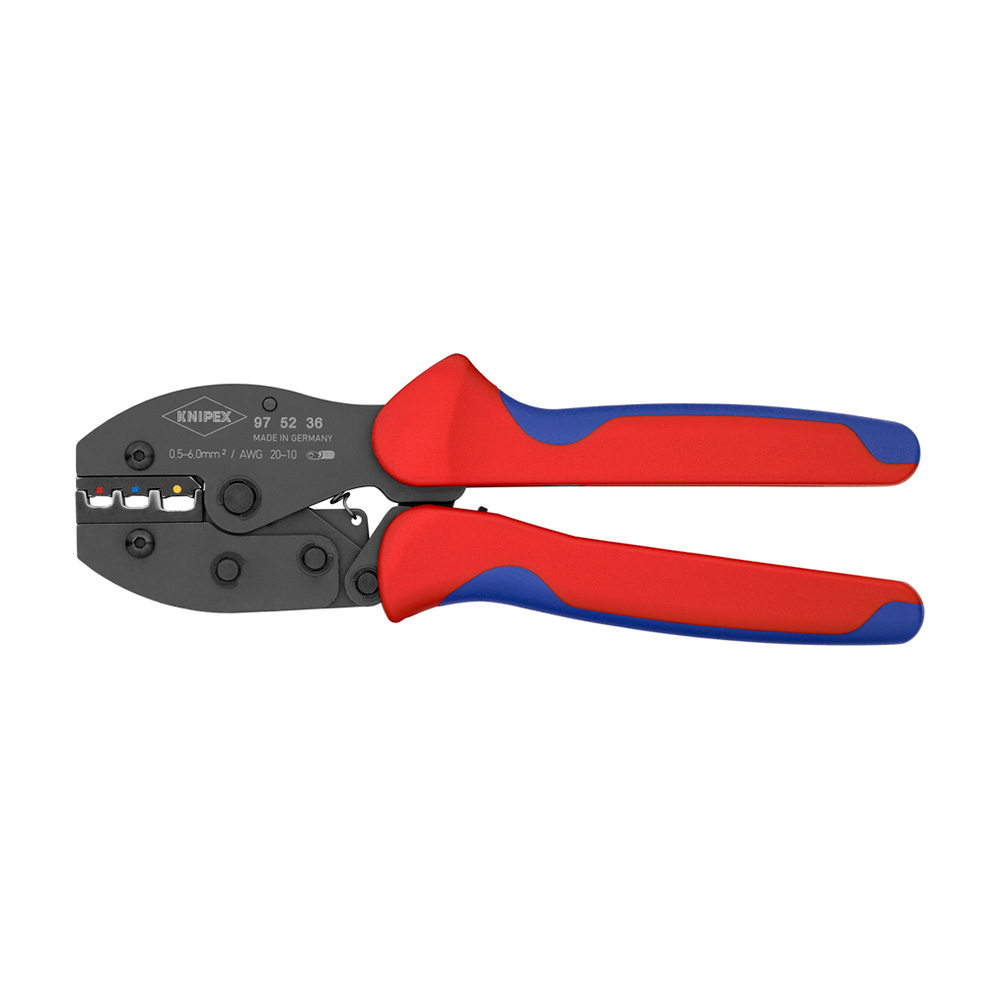 Пресс-клещи Knipex для обжима наконечников 0,5-6 кв.мм (KN-975236) пресс клещи для обжима наконечников 7в1 navigator 61260