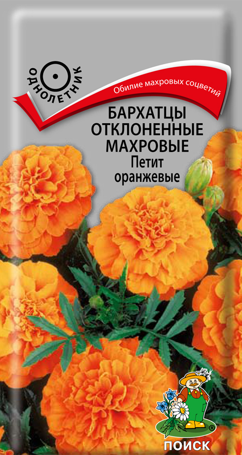 Бархатцы отклоненные махровые Петит оранжевые 0,4гр — купить в Санкт ...