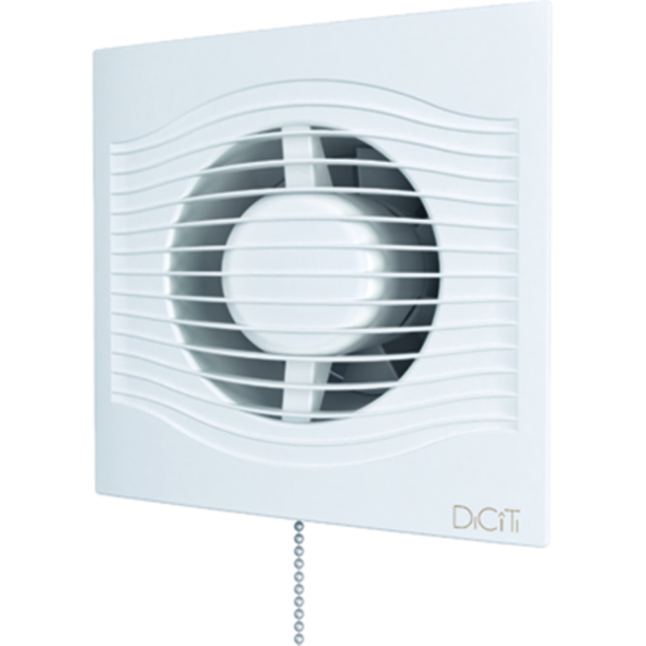 Вентилятор осевой вытяжной d100 мм DiCiDi Slim 4C-02 с обратным ...