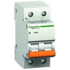 Автоматический выключатель Schneider ВА63 (11214) 1P+N 20 А 4,5 кА тип С 230/400В на DIN-рейку