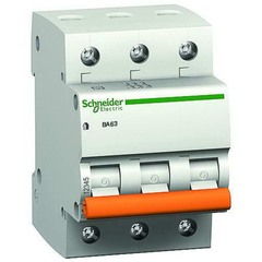 Автоматический выключатель Schneider ВА63 (11227) 3Р 40 А 4,5 кА тип С 400В на DIN-рейку