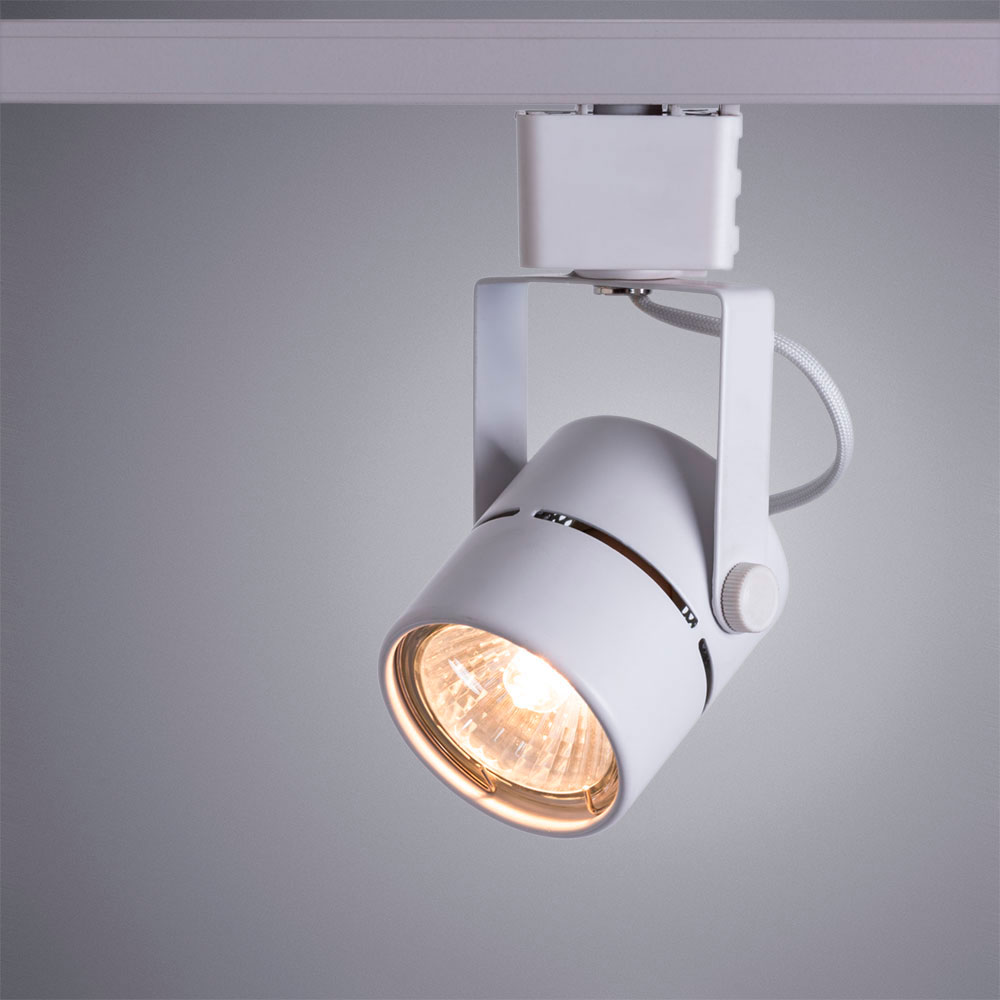 Светильник трековый ARTE LAMP MIZAR (A1311PL-1WH) GU10 с драйвером 50 Вт 220 В белый IP20