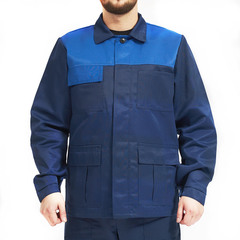 Куртка рабочая Мастер 60-62 (XXL) рост 170-176 см темно-синяя