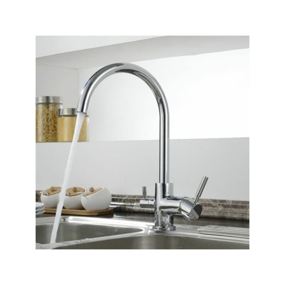 Смеситель для кухни Olive's Balear двухрычажный с фильтром (13440BL ...