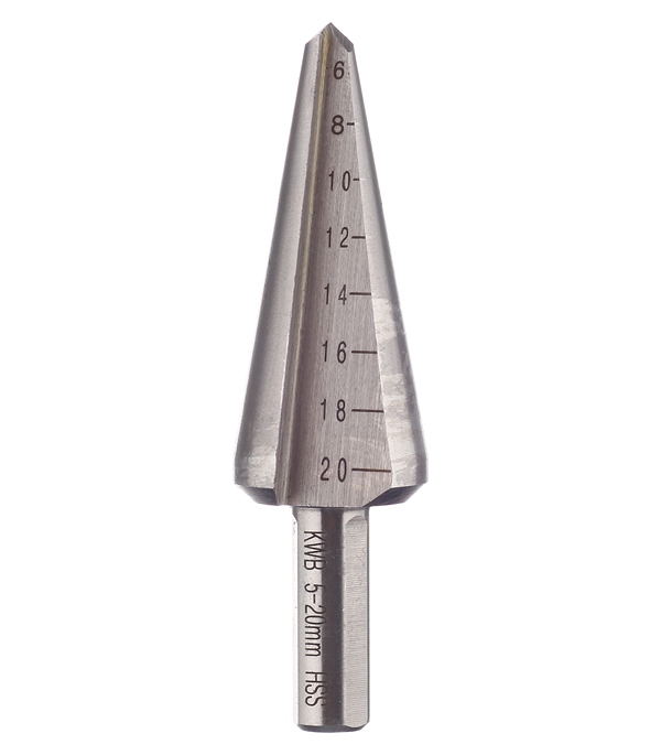 Сверло по металлу конусное KWB (525100) 5-20 мм сверло конусное 4 20 мм hss step drill сверло по металлу универсальное 4 20 мм