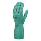 Перчатки для защиты от воздействия химикатов Delta Plus (VE801VE09) нитриловое покрытие влагонепроницаемые 9 (L) зеленые г. Владимир