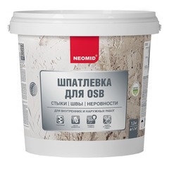 Шпаклевка полимерная Neomid для плит OSB белая 1,3 кг