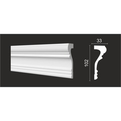 Молдинг Decor-Dizayn 102х33х2000 мм (9 шт.) (DD604)