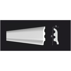 Плинтус Decor-Dizayn 54х16х2000 мм (36 шт.) (DD18 )