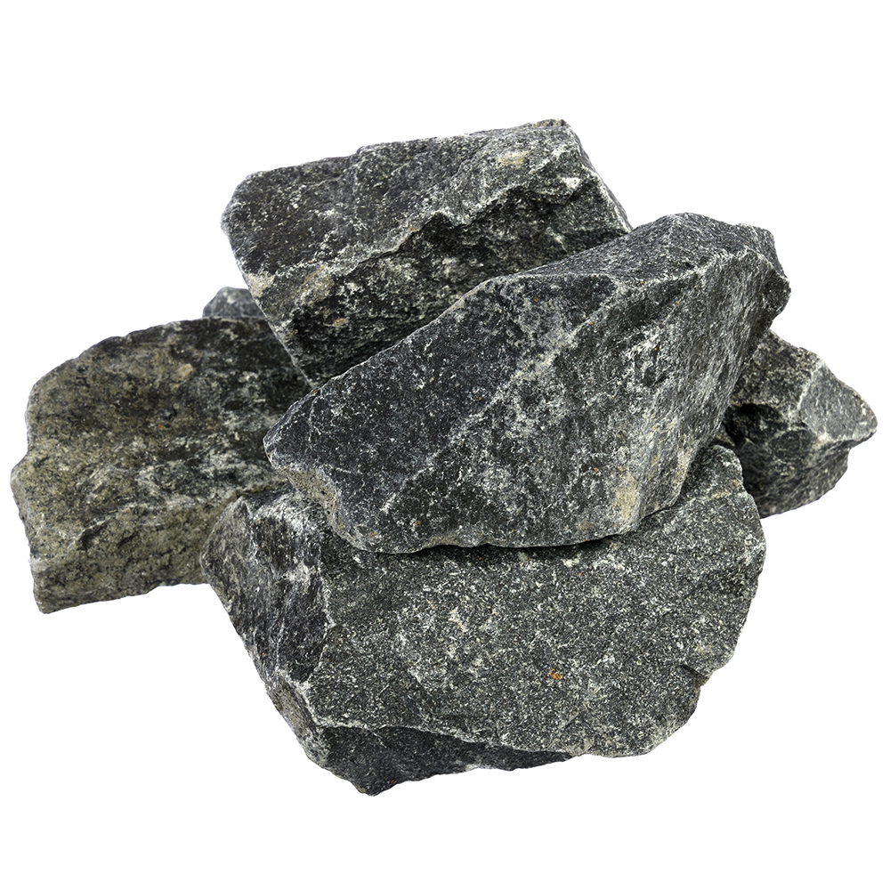 камни для банной печи банные штучки габбро диабаз колотый Камень Банные штучки Габбро-Диабаз (03305)
