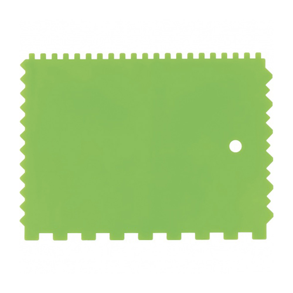 фото Шпатель для клея зубчатый сибртех 130 мм пластиковый зеленый