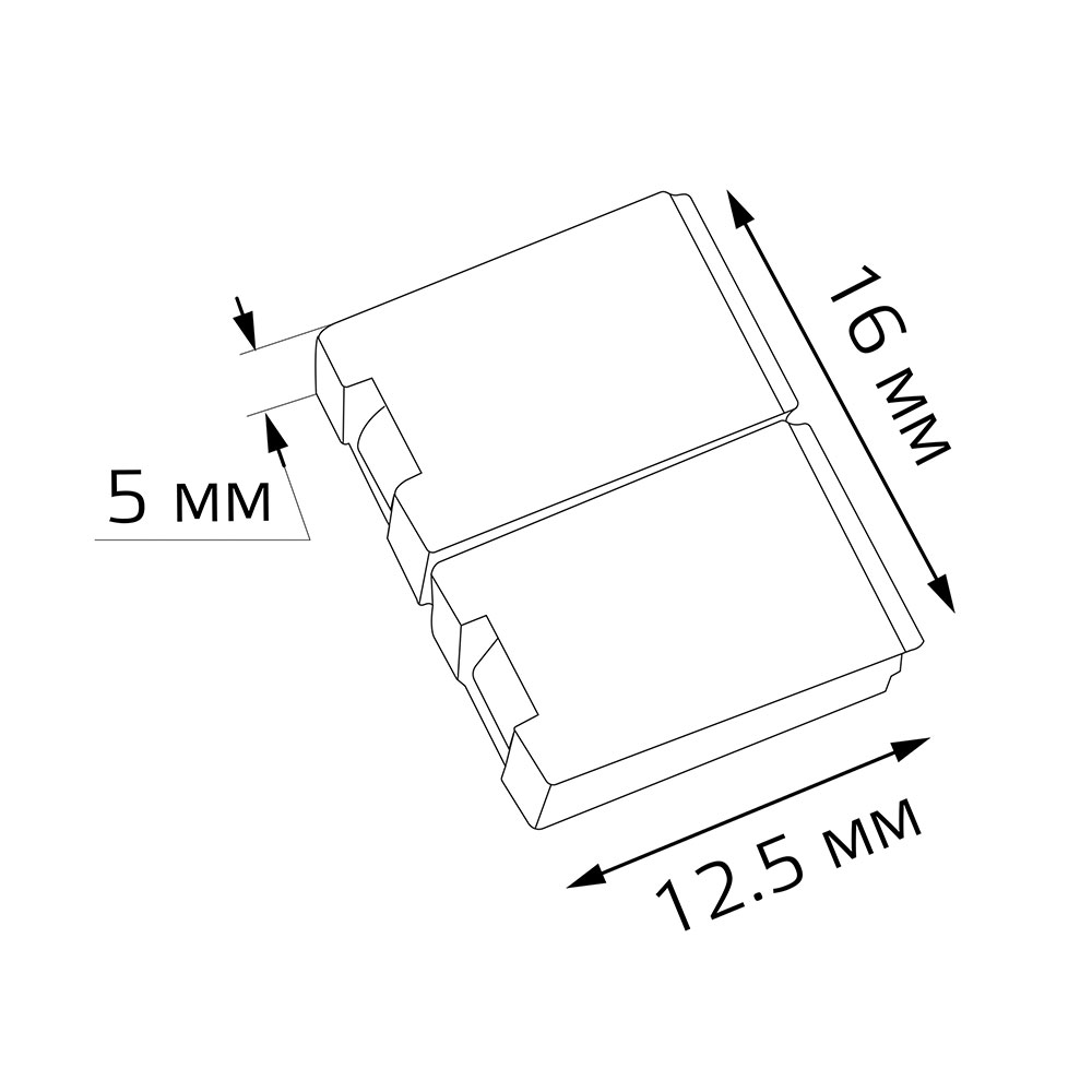 фото Коннектор для светодиодной ленты smd 5050/2835 gauss (5 шт.)