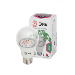 Лампа светодиодная 14 Вт E27 1310К груша прозрачная для растений 220 В ЭРА
